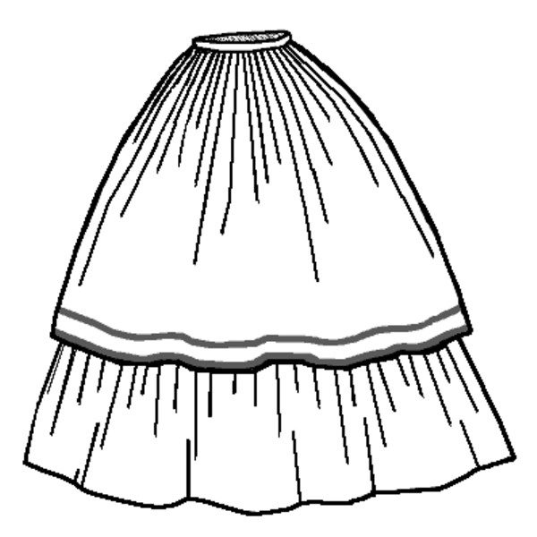 TV244 – 1859 Double Skirt – Truly Victorian