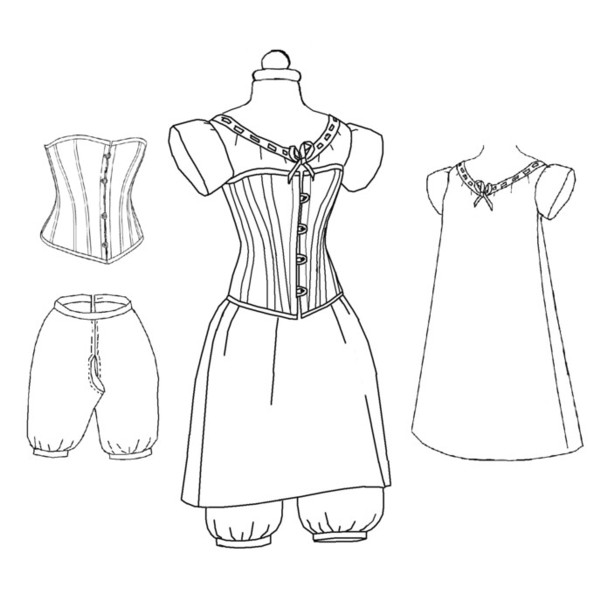 Victorian Corset Pattern 1890's Embroidered Corset Pattern Pdf Personalized Corset  Victorian Corset 