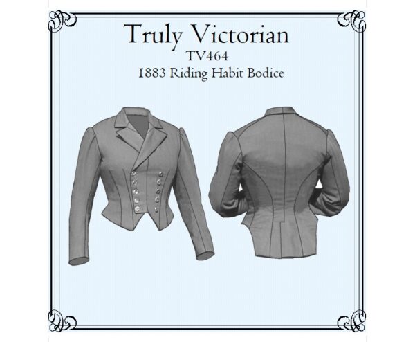 TV464 - 1883 Riding Habit Bodice